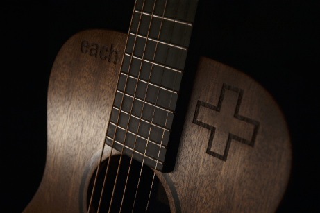 brown acoustic guitar