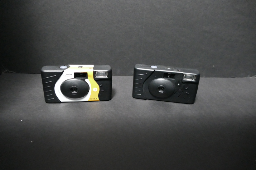 kodak cameras one covered and uncovered